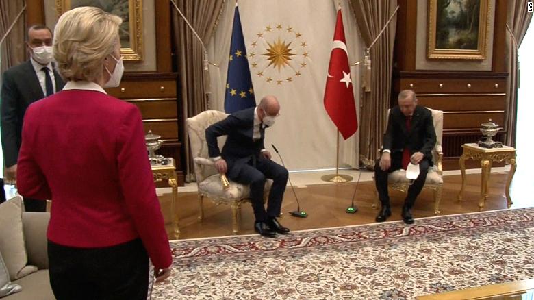 EU chief says Turkey chair snub happened