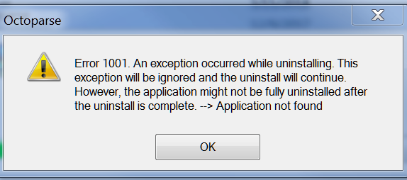 error code 1001, spectrum error code rge 1001, While Uninstalling or Installing a program