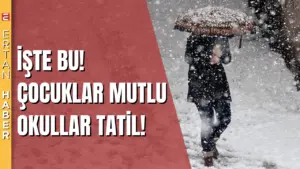 Yoğun kar yağışı ve buzlanma nedeniyle birçok ilde eğitim öğretime