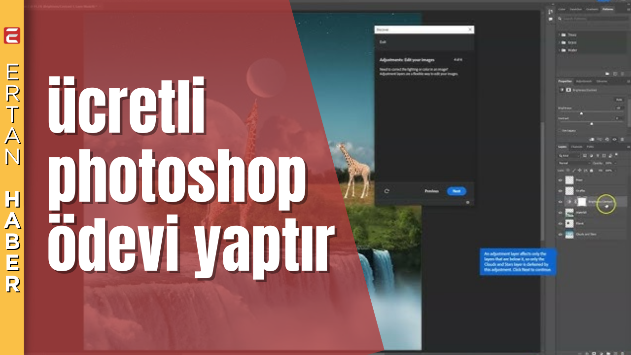 Üniversite öğrencileri için Photoshop ödevleri, grafik tasarım derslerinde önemli bir