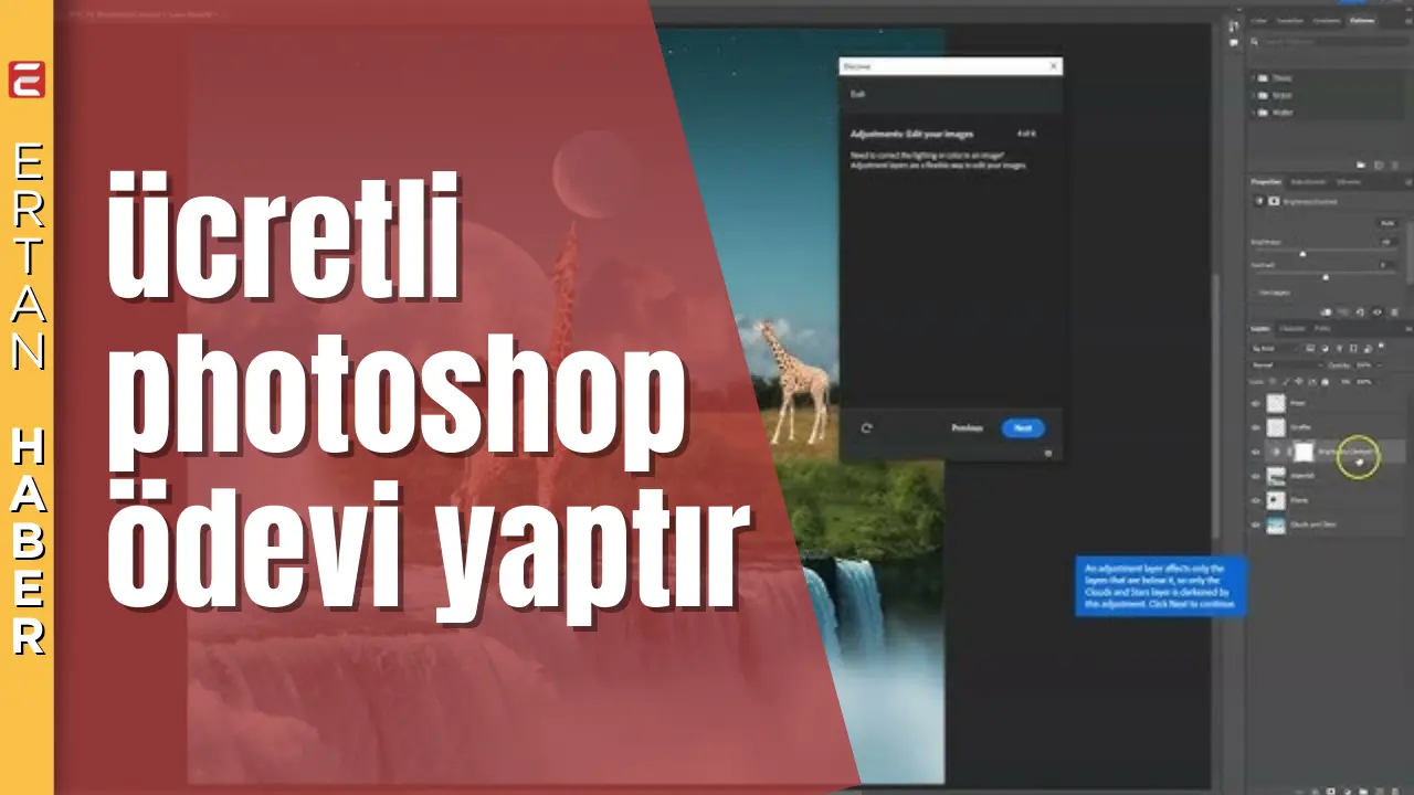 Üniversite öğrencileri için Photoshop ödevleri, grafik tasarım derslerinde önemli bir