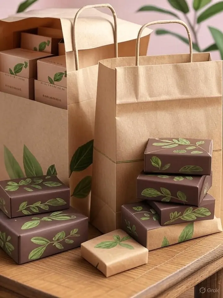 Kağıt&nbsp;çanta, pasta kutusu ve&nbsp;çikolata kutusu, ürünlerin sunumunda hem estetik hem