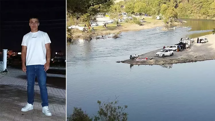 Topun peşinden ırmağa atlayan genç, akıntıya kapılarak gözden kayboldu. Jandarma,