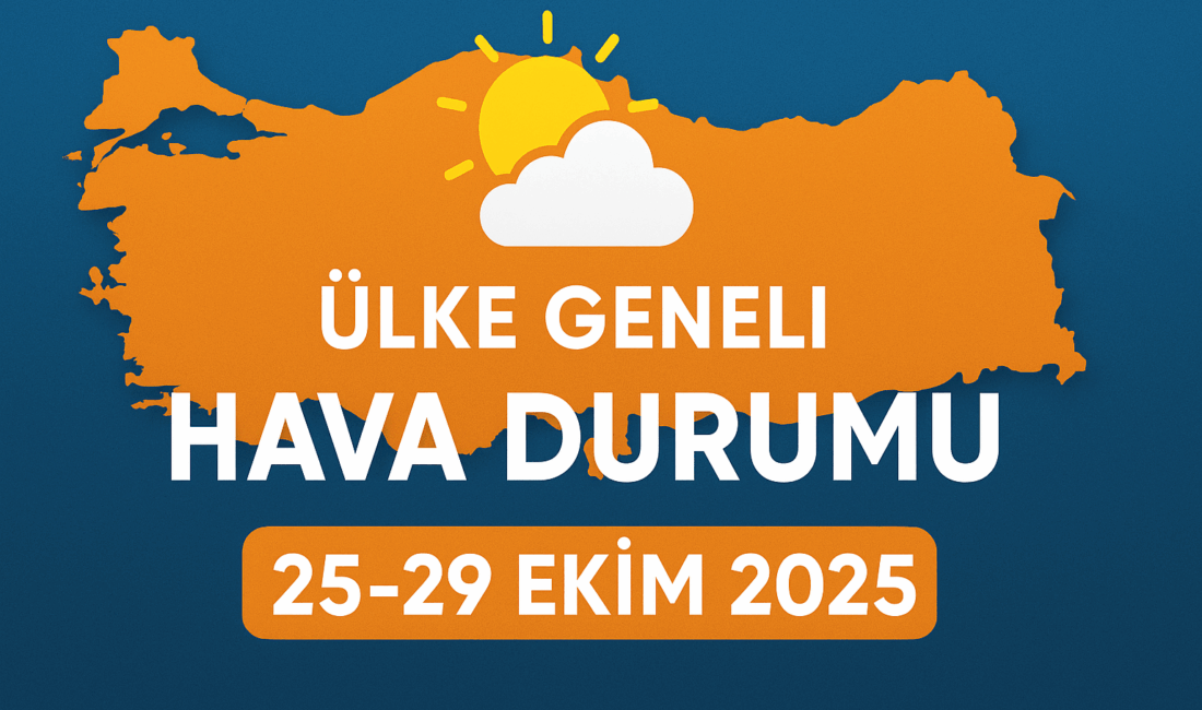 Petek değil, SOBA yaktıracak soğuklar geliyor… Meteoroloji Genel Müdürlüğü’nün 24–30 Ekim 2025 tarihli tahmin raporuna göre,