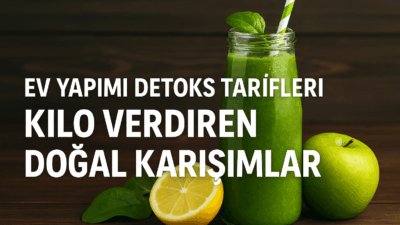 Ev yapımı detoks tarifleri, vücudu temizlemenin ve kilo verme sürecini