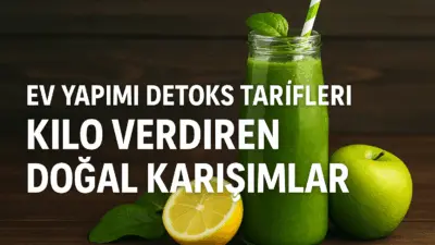 Ev yapımı detoks tarifleri, vücudu temizlemenin ve kilo verme sürecini