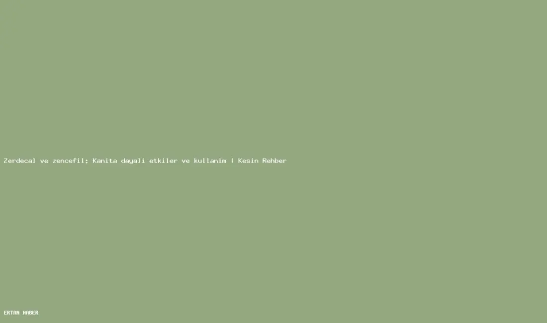 Konu: Zerdeçal ve zencefil: Kanıta dayalı etkiler ve kullanım |