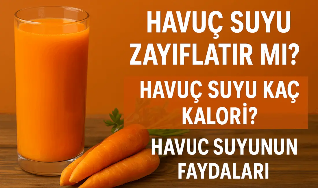 Havuç suyu, tek başına mucize yaratmaz ama sağlıklı beslenme rutinine