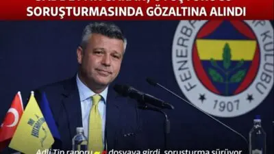 Adli Tıp’ta yapılan uyuşturucu testinin pozitif çıkmasının ardından Fenerbahçe Başkanı