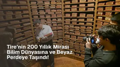 İzmir’in Tire ilçesinde bir grup lise öğrencisi ve öğretmenleri, adeta