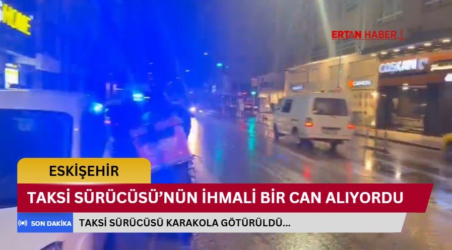 Odunpazarı’nda açılan taksi kapısına çarpan elektrikli scooter sürücüsü yaralandı, olayda