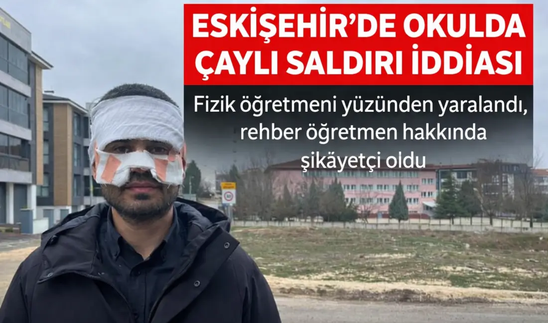 Yılmaz Çetintaş Anadolu Lisesi’nde iki öğretmen arasındaki tartışma sıcak çaylı