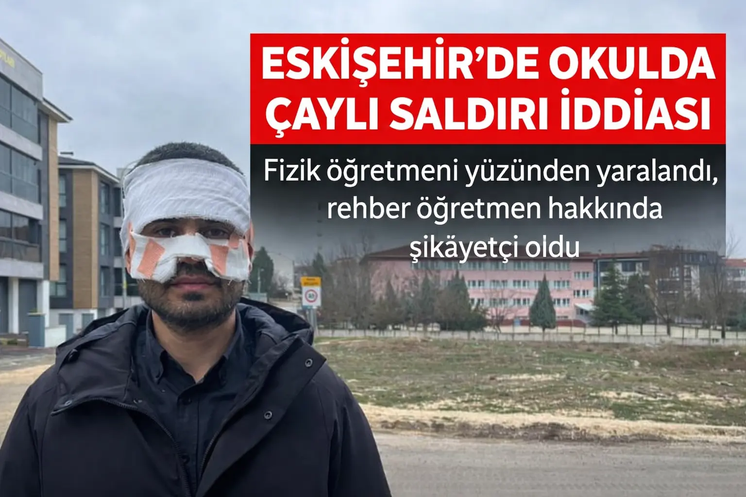 Yılmaz Çetintaş Anadolu Lisesi’nde iki öğretmen arasındaki tartışma sıcak çaylı