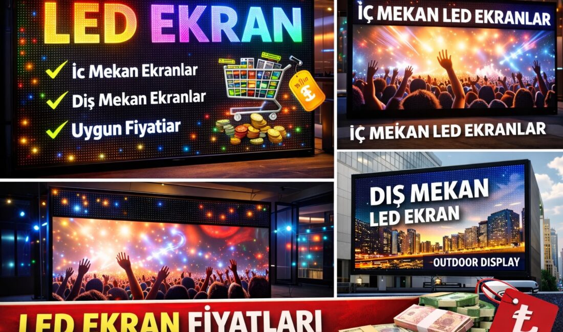 Reklam ve bilgilendirme alanında devrim yaratan led ekran teknolojileri, işletmelerin