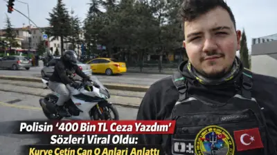 Eskişehir’de motosikletli kurye ile polis arasında geçen esprili ceza diyaloğu