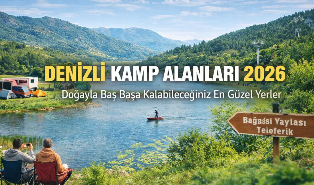 Denizli kamp alanları 2026 listesinde Akdağ Tabiat Parkı, Işıklı Gölü