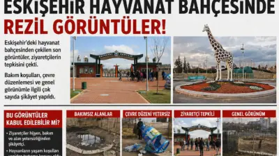 Eskişehir’de hayvanat bahçesinden gelen görüntülerde hayvanların zayıf ve stresli olduğu