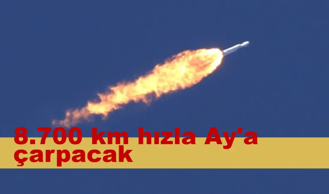 8.700 hızla çarpacak merkezli SpaceX firmasına Falcon roketinin bölümü Ağustos'ta