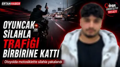 Gelen bilgilere göre, Otoyolda seyir halindeki bir motosiklette görülen silah
