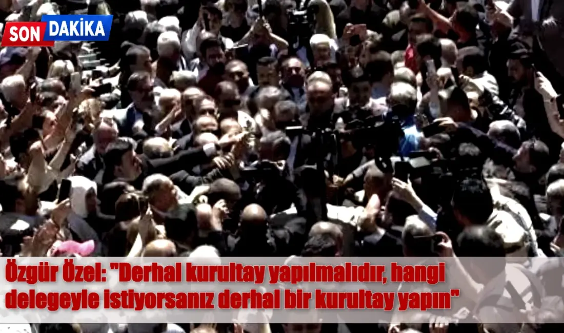 Olay yerinden aktarılan detaylara göre, Kurultay olmadan önce tüm üyeleri