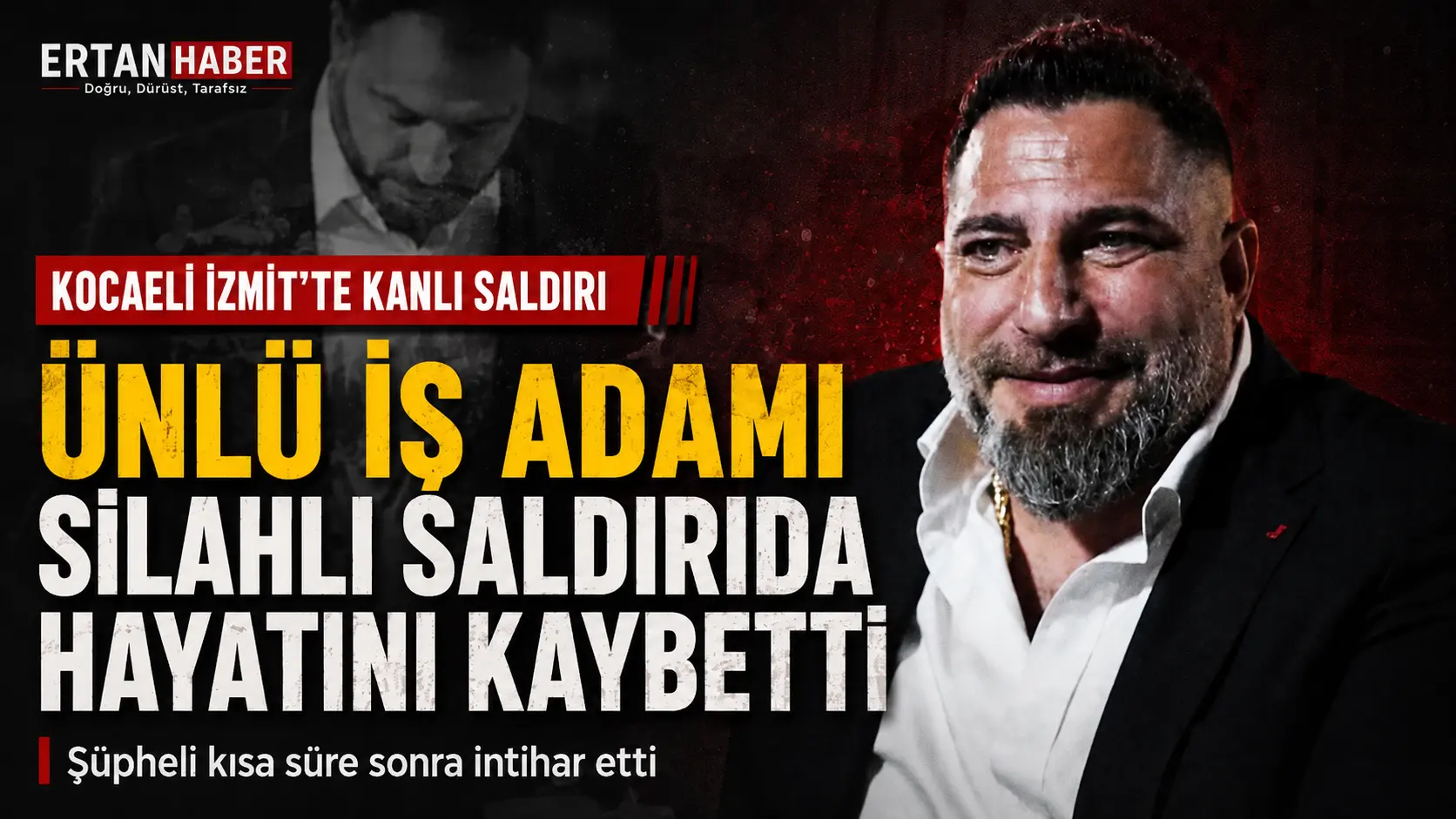 Geylani Yenigün, İzmit’te evinin önünde silahlı saldırıya uğradı. Şüpheli daha