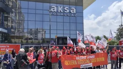 Bursa’da faaliyet gösteren Aksa Doğalgaz’a bağlı Bursagaz’da çalışan işçiler ile