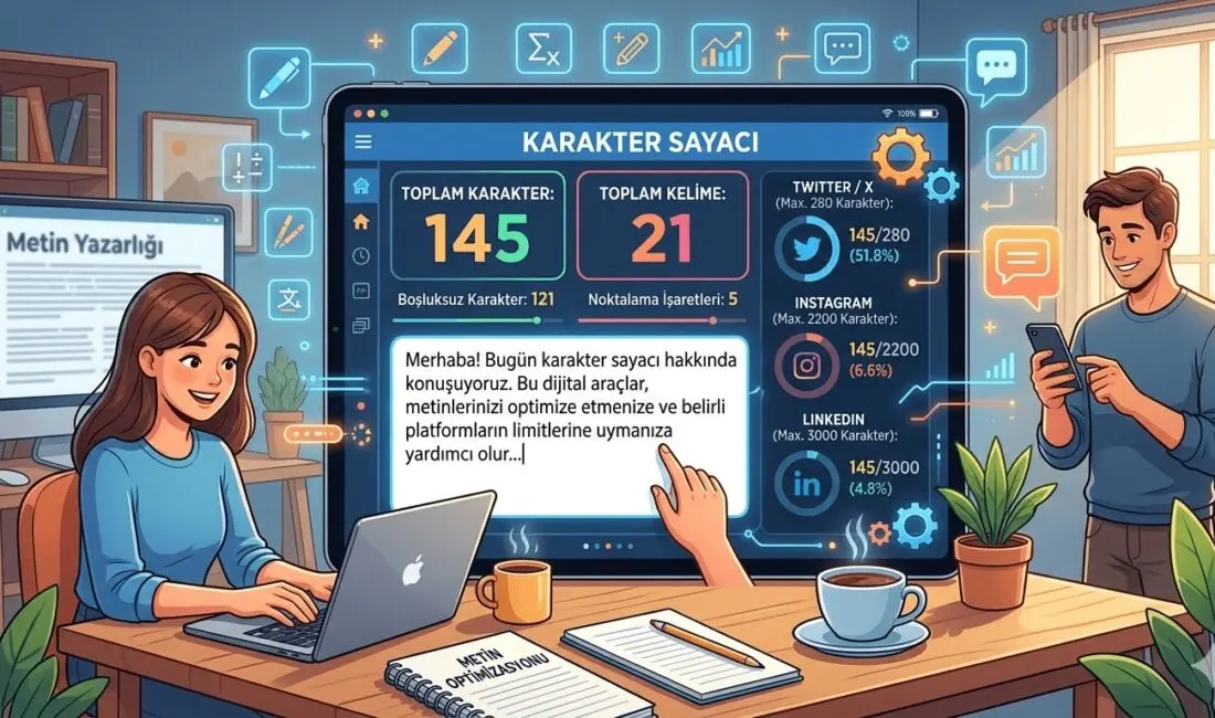 Günlük dijital ihtiyaçlarınızı karşılamak için isim üretici, karakter sayacı, online