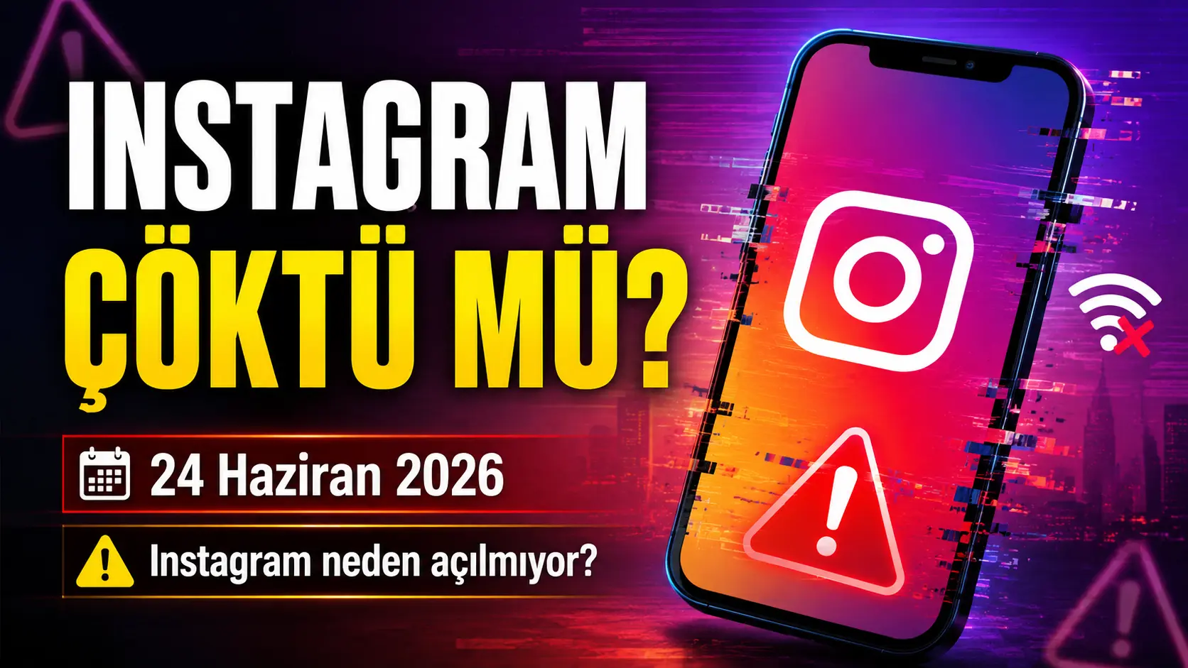 Instagram çöktü mü? 24 Haziran Çarşamba Instagram’da erişim sorunu yaşanıyor