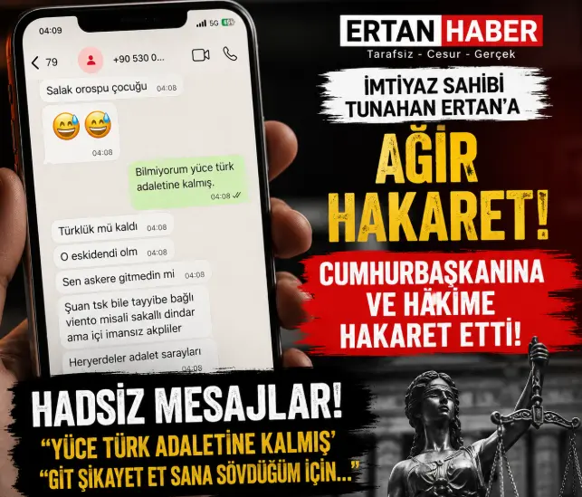 Ertan Haber’e gönderildiği belirtilen mesajlarda; Türkiye Cumhuriyeti Cumhurbaşkanı Recep Tayyip