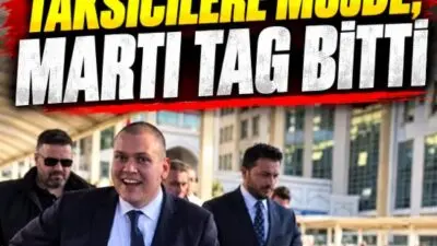İstanbul'da taksici esnafının Martı TAG'a yönelik mücadelesi bu kez vergi