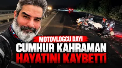 Motovlogcu Dayı olarak tanınan motosiklet içerik üreticisi Cumhur Kahraman, İzmir