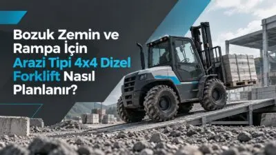 Bozuk zemin ve rampanın aynı operasyon içinde bulunduğu bir sahada